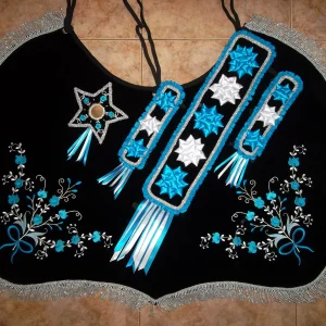 Conjunt gris amb vàries tonalitats blaves